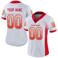 Load image into Gallery viewer, Custom White Scarlet-Gold Drift Fashion Football Jersey