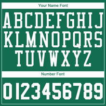 Load image into Gallery viewer, Custom Kelly Green White Round Neck Basketball Jersey