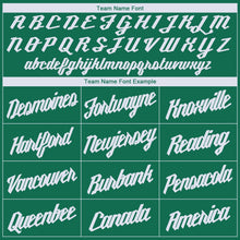 Load image into Gallery viewer, Custom Kelly Green White V-Neck Basketball Jersey