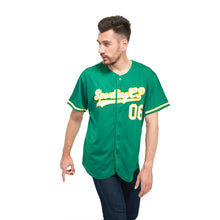 Load image into Gallery viewer, Custom Kelly Green White-Gold Authentic Baseball Jersey