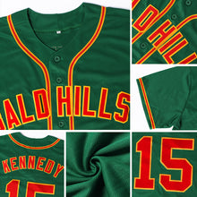 Load image into Gallery viewer, Custom Kelly Green White-Gray Authentic St. Patrick's Day Baseball Jersey