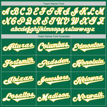 Load image into Gallery viewer, Custom Kelly Green White-Gold Authentic Baseball Jersey