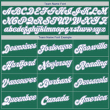 Load image into Gallery viewer, Custom Kelly Green White-Royal Round Neck Rib-Knit Basketball Jersey