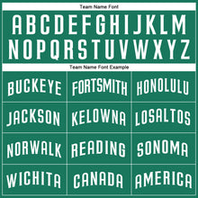 Load image into Gallery viewer, Custom Kelly Green White Authentic Baseball Jersey