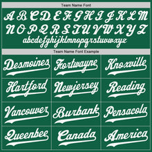 Load image into Gallery viewer, Custom Kelly Green White-Red Authentic Baseball Jersey