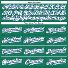 Load image into Gallery viewer, Custom Kelly Green White Pinstripe White-Royal Authentic Baseball Jersey