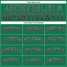 Load image into Gallery viewer, Custom Kelly Green Black-White Authentic Drift Fashion Baseball Jersey
