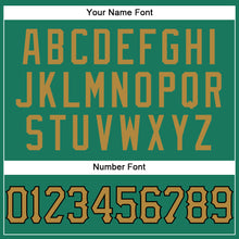 Load image into Gallery viewer, Custom Kelly Green White Pinstripe Old Gold-Black Authentic Basketball Jersey