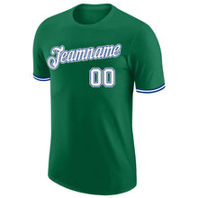 Load image into Gallery viewer, Custom Kelly Green White-Royal Performance T-Shirt