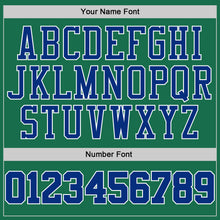 Load image into Gallery viewer, Custom Kelly Green Royal-White Performance T-Shirt