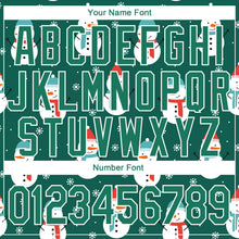 Load image into Gallery viewer, Custom Stitched Kelly Green Kelly Green-White Christmas 3D Sports Pullover Sweatshirt Hoodie