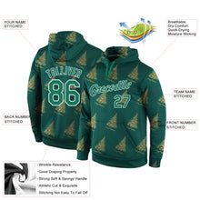 Load image into Gallery viewer, Custom Stitched Kelly Green Kelly Green-White Christmas 3D Sports Pullover Sweatshirt Hoodie