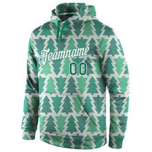Load image into Gallery viewer, Custom Stitched Kelly Green Kelly Green-White Christmas 3D Sports Pullover Sweatshirt Hoodie