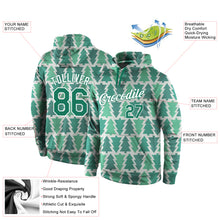 Load image into Gallery viewer, Custom Stitched Kelly Green Kelly Green-White Christmas 3D Sports Pullover Sweatshirt Hoodie