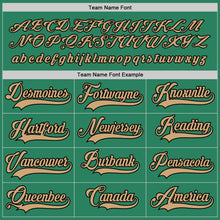 Load image into Gallery viewer, Custom Kelly Green Old Gold-Black Hockey Jersey