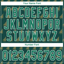 Load image into Gallery viewer, Custom Kelly Green Kelly Green-White Christmas 3D Authentic Baseball Jersey