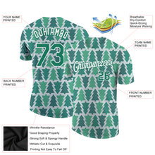 Load image into Gallery viewer, Custom Kelly Green Kelly Green-White Christmas 3D Performance T-Shirt