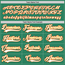 Load image into Gallery viewer, Custom Kelly Green White-Red Hockey Jersey