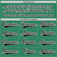 Load image into Gallery viewer, Custom Kelly Green Black-White Hockey Jersey