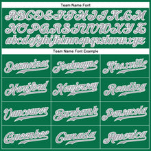 Load image into Gallery viewer, Custom Kelly Green Gray-White Authentic Baseball Jersey