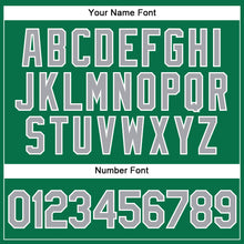 Load image into Gallery viewer, Custom Kelly Green Gray-White Authentic Baseball Jersey