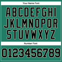 Load image into Gallery viewer, Custom Kelly Green Black-Cream Authentic Throwback Basketball Jersey