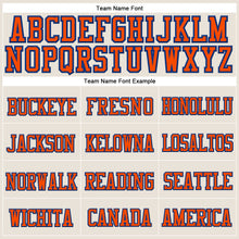 Load image into Gallery viewer, Custom City Cream Orange-Royal Stitched Cuffed Knit Hat