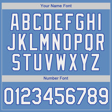 Load image into Gallery viewer, Custom Light Blue White-Royal Authentic Baseball Jersey