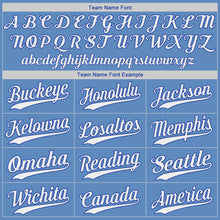 Load image into Gallery viewer, Custom Light Blue White-Royal Authentic Baseball Jersey