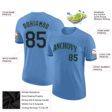 Load image into Gallery viewer, Custom Light Blue Navy-Aqua Performance T-Shirt