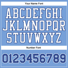 Load image into Gallery viewer, Custom Light Blue Royal-White Authentic Throwback Basketball Jersey