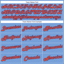 Load image into Gallery viewer, Custom Light Blue Orange-Royal Authentic Throwback Basketball Jersey