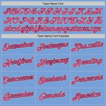 Load image into Gallery viewer, Custom Stitched Light Blue Pink-Black Sports Pullover Sweatshirt Hoodie