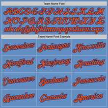 Load image into Gallery viewer, Custom Light Blue Orange-Royal Performance T-Shirt