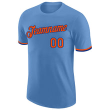 Load image into Gallery viewer, Custom Light Blue Orange-Royal Performance T-Shirt