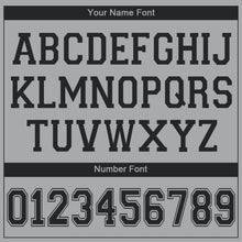 Load image into Gallery viewer, Custom Gray Black V-Neck Basketball Jersey