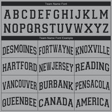 Load image into Gallery viewer, Custom Gray Black V-Neck Basketball Jersey