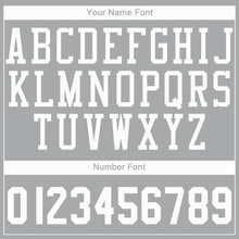 Load image into Gallery viewer, Custom Gray White Round Neck Basketball Jersey
