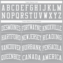 Load image into Gallery viewer, Custom Gray White Round Neck Basketball Jersey
