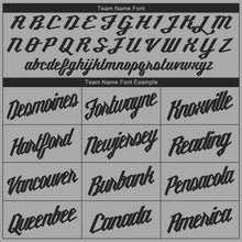 Load image into Gallery viewer, Custom Gray Black Round Neck Basketball Jersey