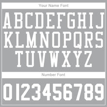 Load image into Gallery viewer, Custom Gray White Round Neck Suit Basketball Jersey