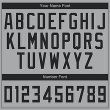 Load image into Gallery viewer, Custom Gray Black V-Neck Basketball Jersey