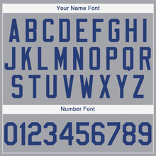 Load image into Gallery viewer, Custom Gray Royal-Red Baseball Jersey