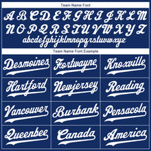 Load image into Gallery viewer, Custom Royal White-Red Baseball Jersey