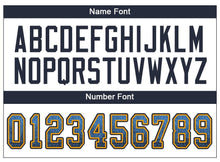 Load image into Gallery viewer, Custom Powder Blue Navy-Gold Drift Fashion Football Jersey