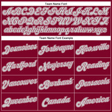 Load image into Gallery viewer, Custom Maroon White Pinstripe Gray-White Authentic Basketball Jersey