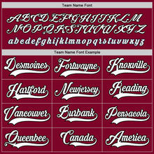 Load image into Gallery viewer, Custom Maroon White-Black Hockey Jersey