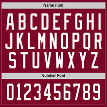Load image into Gallery viewer, Custom Maroon White Hockey Jersey