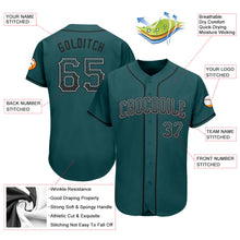 Load image into Gallery viewer, Custom Midnight Green Black-Gray Authentic Drift Fashion Baseball Jersey