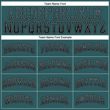 Load image into Gallery viewer, Custom Midnight Green Black-Gray Authentic Drift Fashion Baseball Jersey